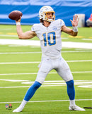 Justin Herbert in Action Los Angeles Chargers 8" x 10" Football Photo