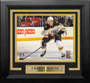 Charlie McAvoy in Action Boston Bruins 8" x 10" Framed Horizontal Hockey Photo by Dynasty Sports & Framing