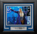 Charlotte Flair Championship Entrance Autographed 8" x 10" Framed WWE Wrestling Photo by Dynasty Sports & Framing