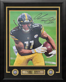 Chase Claypool Close-Up Action Pittsburgh Steelers Autographed 16" x 20" Framed Football Photo by Dynasty Sports & Framing
