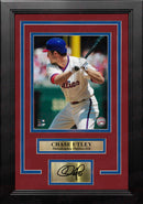 Chase Utley Batting Stance Philadelphia Phillies 8x10 Framed Photo with Engraved Autograph by Dynasty Sports & Framing