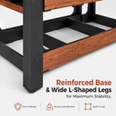 2-in-1 Full Size Foosball and Pool Combo Table with Legs-Black & Brown by LJGDeals