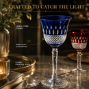 Crystal Italian Multicolor Design Glasses -Set of 4