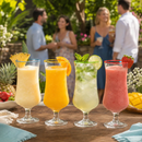 Set Of 4 Pina Colada Hurricane Glasses 14OZ By Cocktail Glasses Set Pina Colada Glas by The Wine Savant