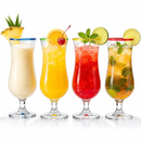Set Of 4 Pina Colada Hurricane Glasses 14OZ By Cocktail Glasses Set Pina Colada Glas by The Wine Savant