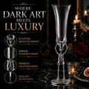 Skeleton Champagne Flute Glass | Single | 7.5oz by The Wine Savant
