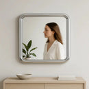 Chrome Bold Square Mirror by Interior Moderna