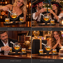 Skull Skeleton Wine & Whiskey Globe Decanter Set - 850 mL