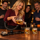 Skull Skeleton Wine & Whiskey Globe Decanter Set - 850 mL