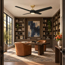 60" Parvez Modern DC Motor Downrod Mount Reversible Crystal Ceiling Fan With Lighting And Remote Control