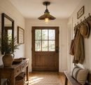 Rustic Industrial Farmhouse Ceiling Light | 7" Metal Flush Mount by The Lamp Goods