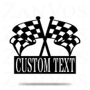 Checkered Flag Monogram