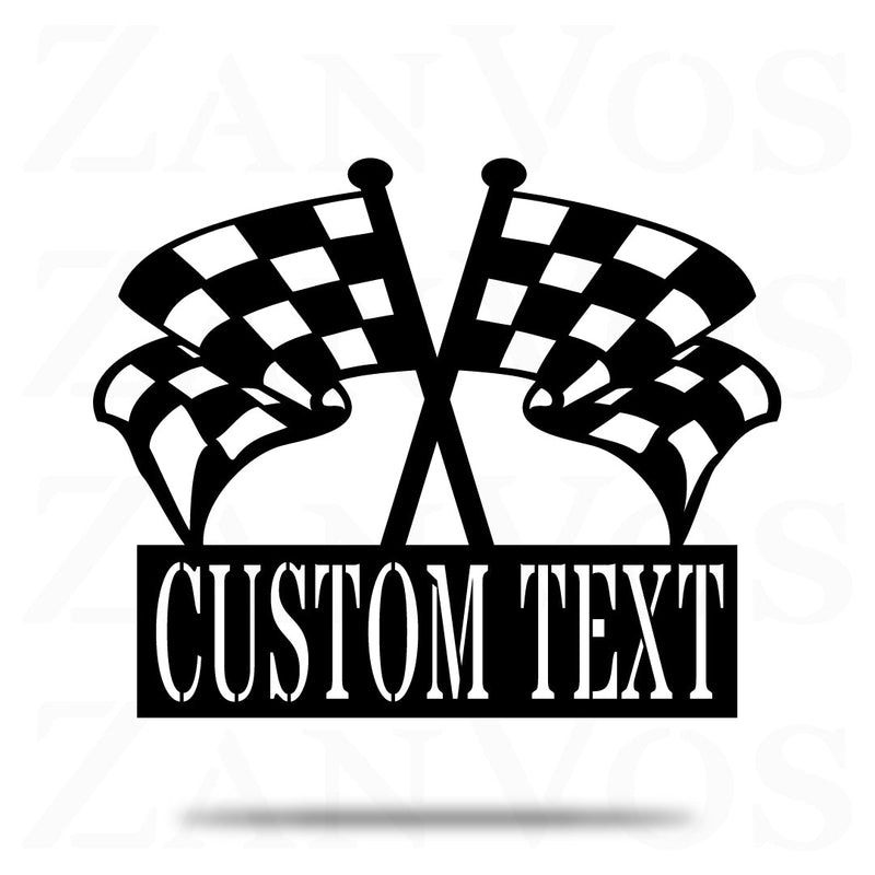 Checkered Flag Monogram