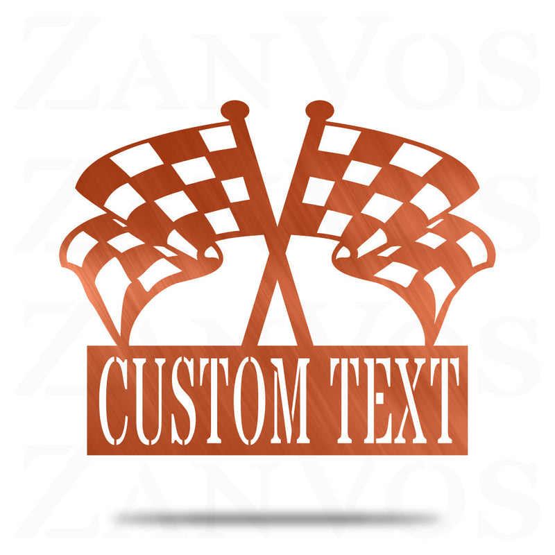 Checkered Flag Monogram