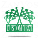 Checkered Flag Monogram