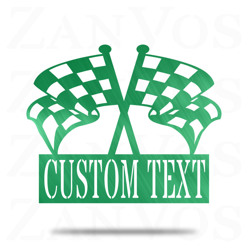 Checkered Flag Monogram