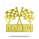 Checkered Flag Monogram