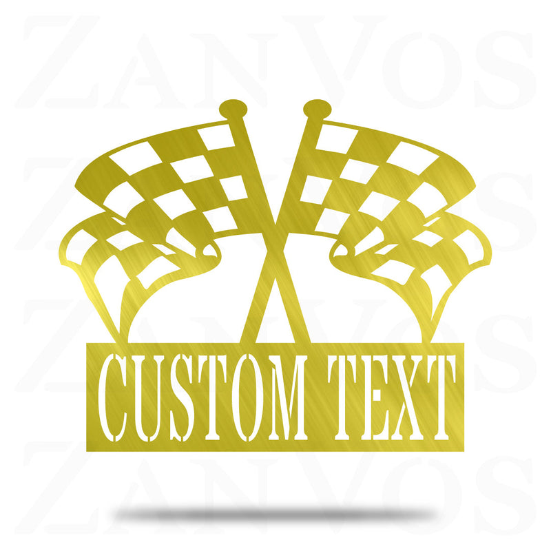 Checkered Flag Monogram