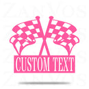 Checkered Flag Monogram