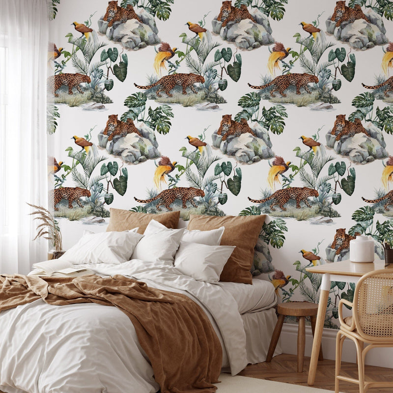 Cheetah Seamless Pattern Animals Print Wallpaper Mural