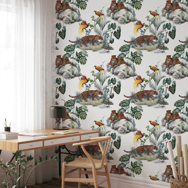 Cheetah Seamless Pattern Animals Print Wallpaper Mural