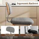 Chenille Fabric Upholstered Wooden Kitchen Chairs Set of 2 by LJGDeals