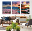 Cherry Blossoms Canvas Print, Chureito Pagoda & Mount Fuji by MyGreatCanvas | Canvas Wall Art Prints | Photo Prints & Wall Decor
