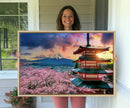 Cherry Blossoms Canvas Print, Chureito Pagoda & Mount Fuji by MyGreatCanvas | Canvas Wall Art Prints | Photo Prints & Wall Decor