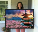 Cherry Blossoms Canvas Print, Chureito Pagoda & Mount Fuji by MyGreatCanvas | Canvas Wall Art Prints | Photo Prints & Wall Decor