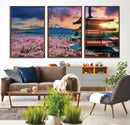 Cherry Blossoms Canvas Print, Chureito Pagoda & Mount Fuji by MyGreatCanvas | Canvas Wall Art Prints | Photo Prints & Wall Decor