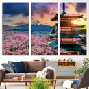 Cherry Blossoms Canvas Print, Chureito Pagoda & Mount Fuji by MyGreatCanvas | Canvas Wall Art Prints | Photo Prints & Wall Decor