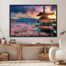 Cherry Blossoms Canvas Print, Chureito Pagoda & Mount Fuji by MyGreatCanvas | Canvas Wall Art Prints | Photo Prints & Wall Decor