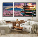 Cherry Blossoms Canvas Print, Chureito Pagoda & Mount Fuji by MyGreatCanvas | Canvas Wall Art Prints | Photo Prints & Wall Decor