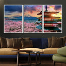 Cherry Blossoms Canvas Print, Chureito Pagoda & Mount Fuji by MyGreatCanvas | Canvas Wall Art Prints | Photo Prints & Wall Decor