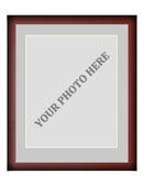 Frame Kit - Cherry Wood Frame | Silver Matting | White Trim