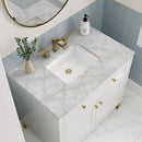 James Martin Chicago 36" Single Bathroom Vanity, Glossy White