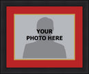 NHL Hockey Photo Picture Frame Kit - Chicago Blackhawks (Red Matting, Gold Trim) by Dynasty Sports & Framing