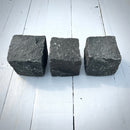 New Granite Cube Belgian Block 4" x 4" x 4" – Grey, Black