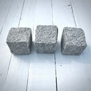 New Granite Cube Belgian Block 4" x 4" x 4" – Grey, Black