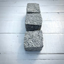 New Granite Cube Belgian Block 4" x 4" x 4" – Grey, Black
