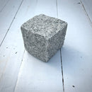 New Granite Cube Belgian Block 4" x 4" x 4" – Grey, Black