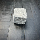 New Granite Cube Belgian Block 4" x 4" x 4" – Grey, Black