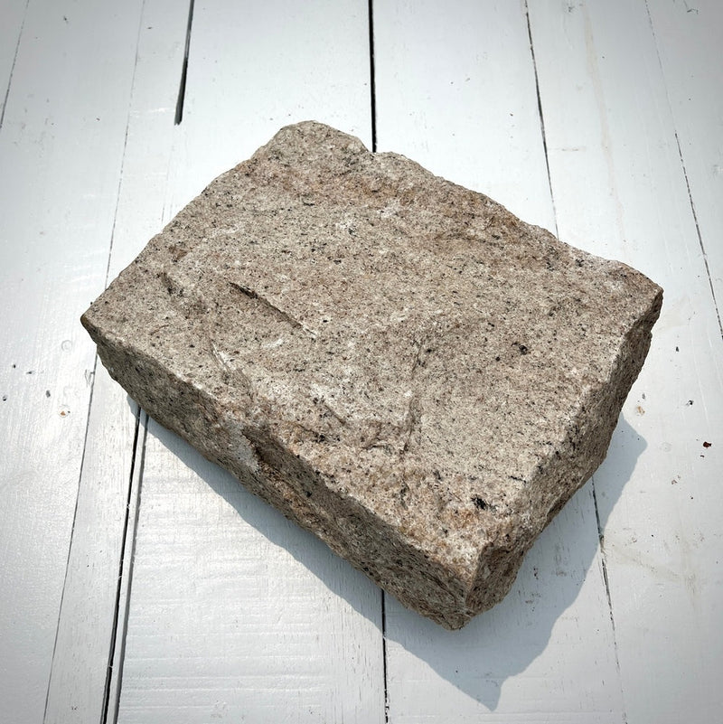 New Jumbo Granite Belgian Block 10” x 7” x 4” – Grey, Pink, Buff, Black