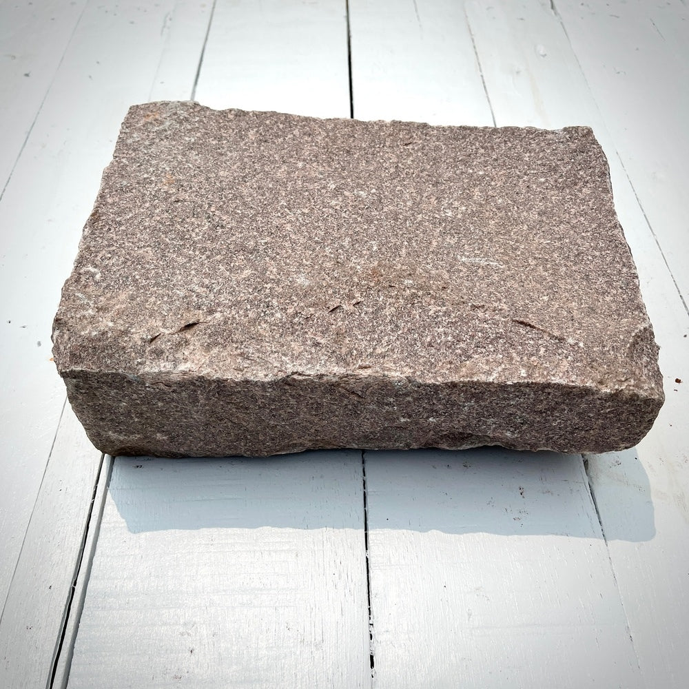 New Jumbo Granite Belgian Block 10” x 7” x 4” – Grey, Pink, Buff, Black, photo 24 of 37