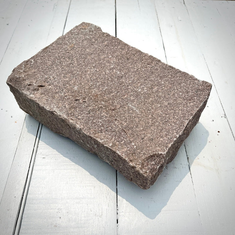 New Jumbo Granite Belgian Block 10” x 7” x 4” – Grey, Pink, Buff, Black