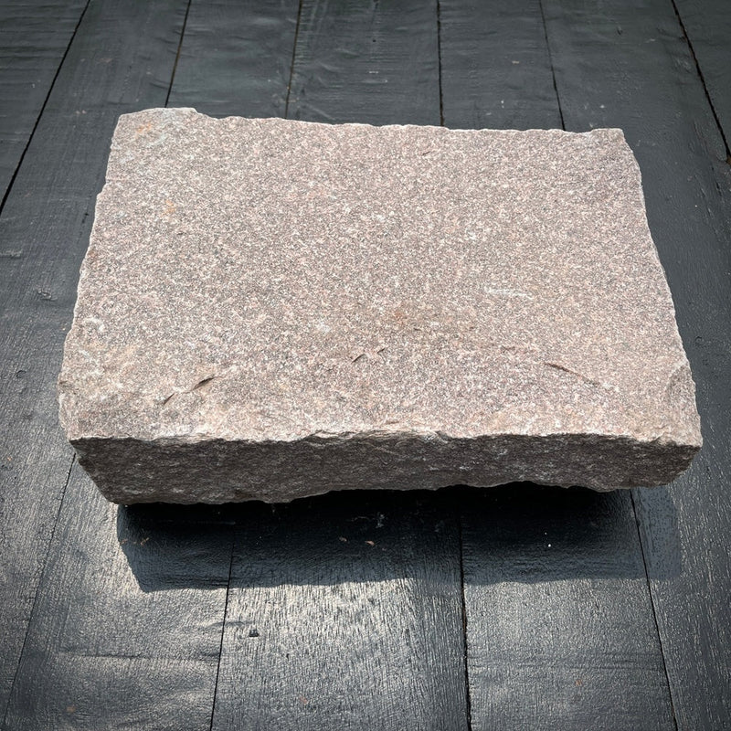 New Jumbo Granite Belgian Block 10” x 7” x 4” – Grey, Pink, Buff, Black
