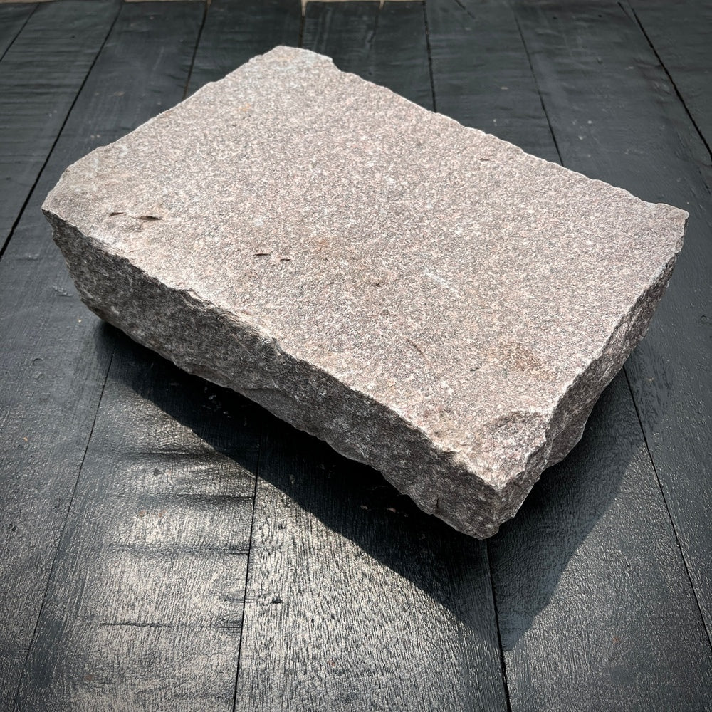 New Jumbo Granite Belgian Block 10” x 7” x 4” – Grey, Pink, Buff, Black, photo 30 of 37