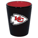 Kansas City Chiefs Matte Black/Inner Color Shot Glass