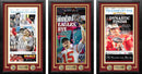 Patrick Mahomes Kansas City Chiefs Super Bowl Champions Framed Newspapers (3 Super Bowls) by Dynasty Sports & Framing