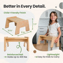 1-Step Wooden Stool for Kids
